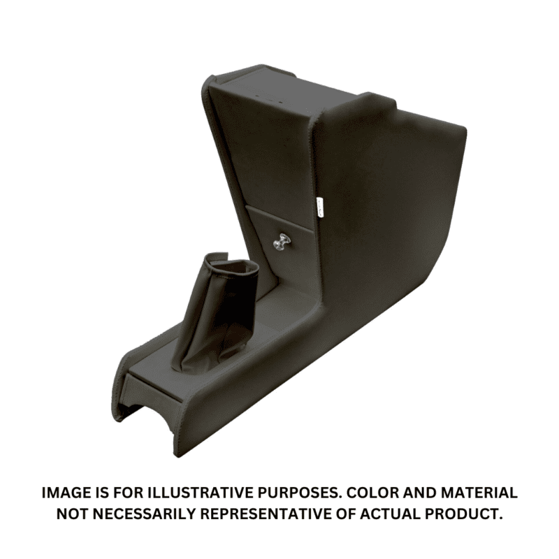 VW Center Console with Boot Tray in Black Cloth for Early to 1967 Standard Beetle