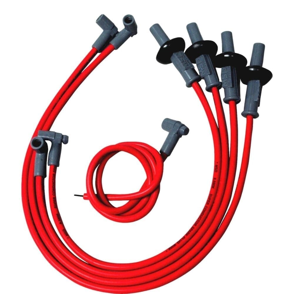 Set - MSD Heli-Core Ignition Wires - RED