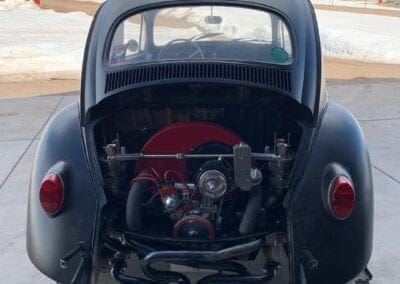 rear of 1964 VW Bug with engine