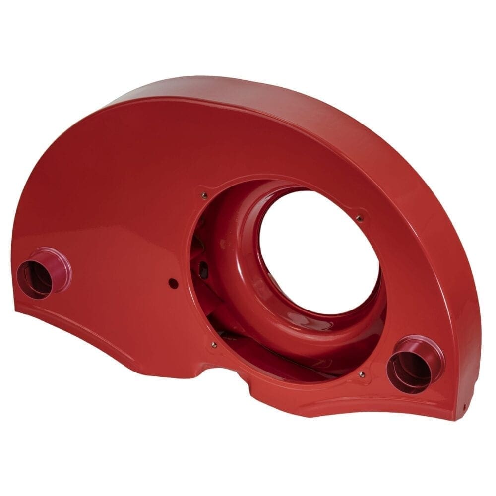 Doghouse Fan Shroud with Air Ducts - Red Powder Coating