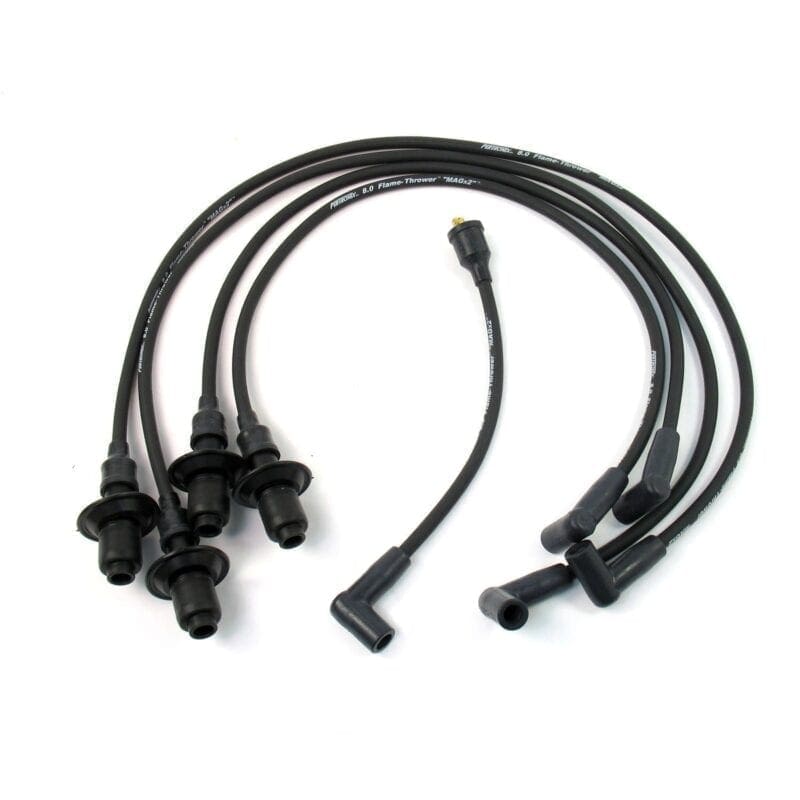 Flame-Thrower Spark Plug Wires 4 cyl 8mm VW Male Cap