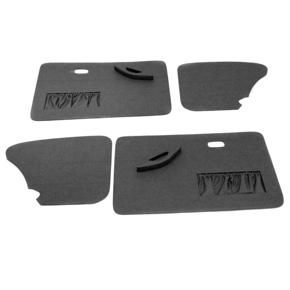 Door Panels VW '67'77 Sedan T1 Black Vinyl SCAT VW